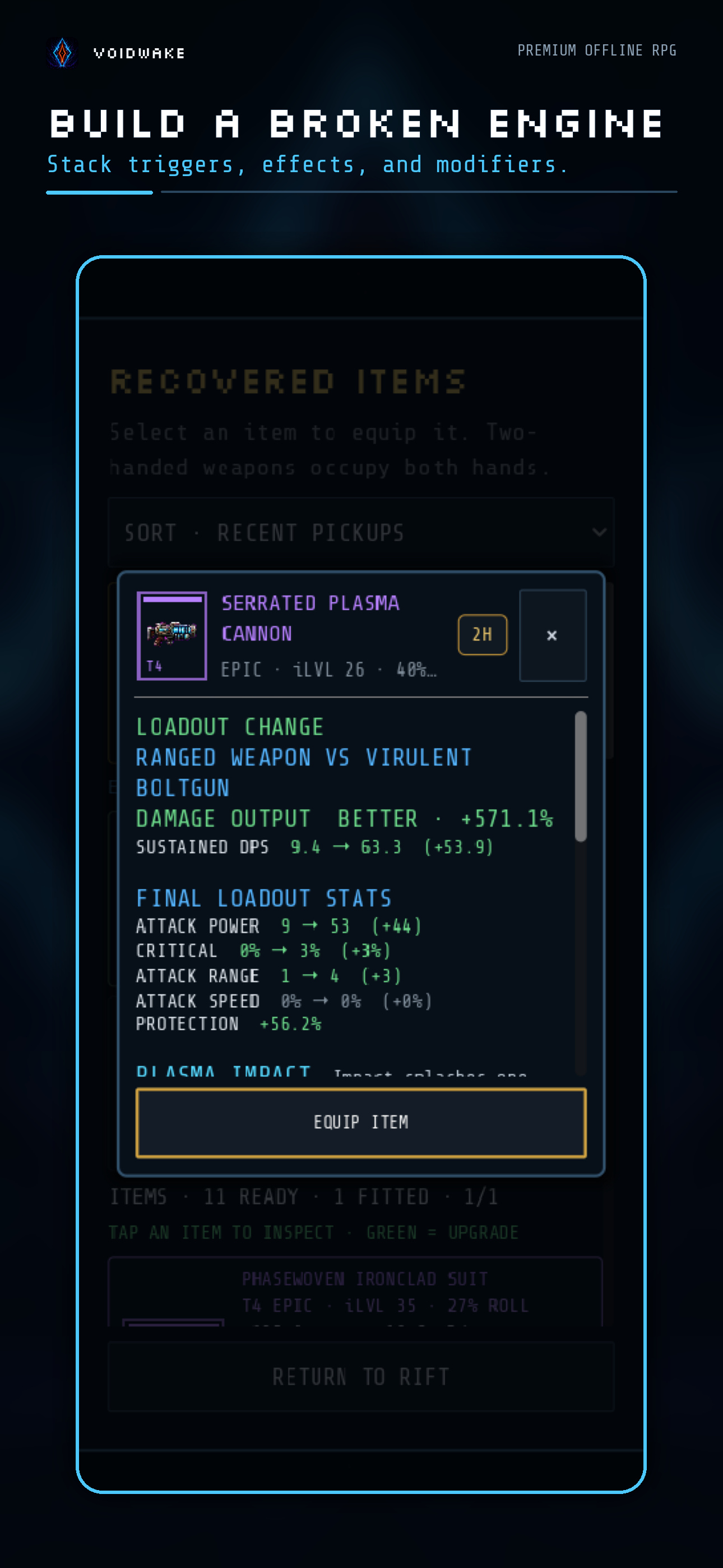 VOIDWAKE trigger-effect equipment loadout